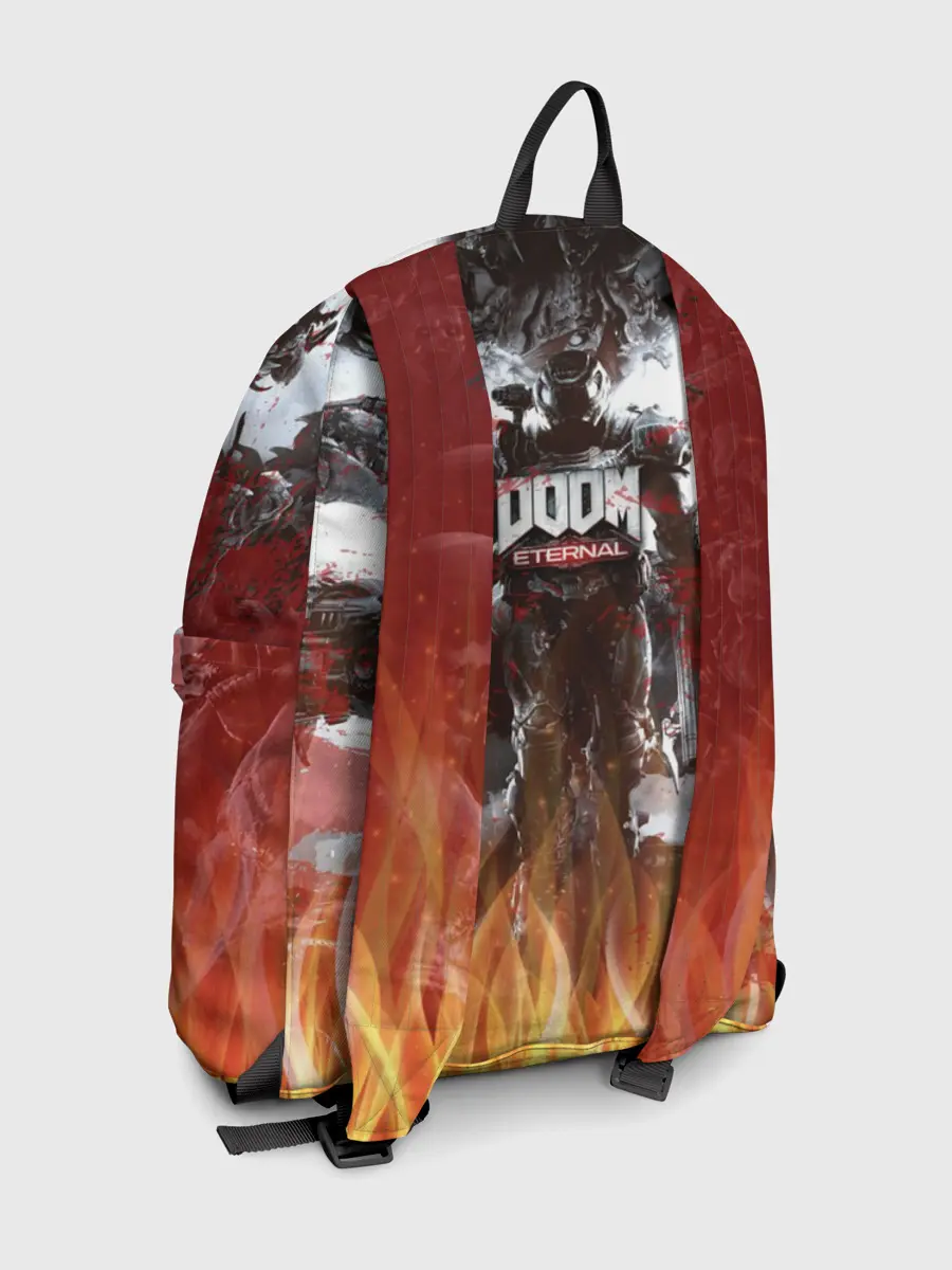 Рюкзак джинсовый / Doom Ethernal Ancient Gods