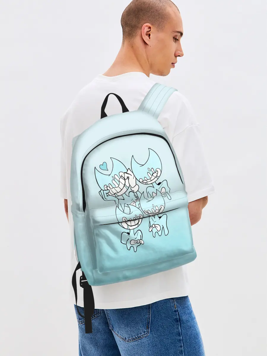 Рюкзак джинсовый / Bendy And The Ink Machine