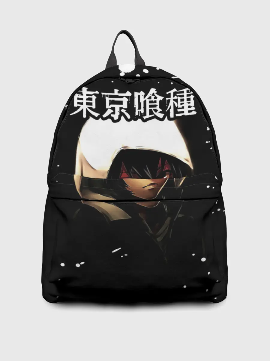 Рюкзак джинсовый / Тоука Киришима в капюшоне