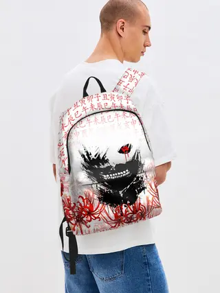 Рюкзак джинсовый / Kaneki Ken face