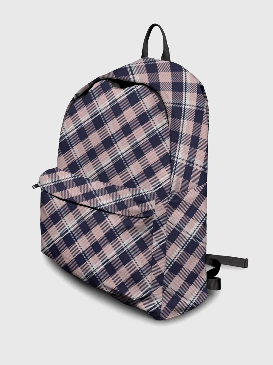 Рюкзак джинсовый / Клеточный узор