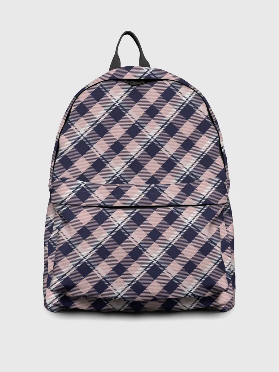 Рюкзак джинсовый / Клеточный узор