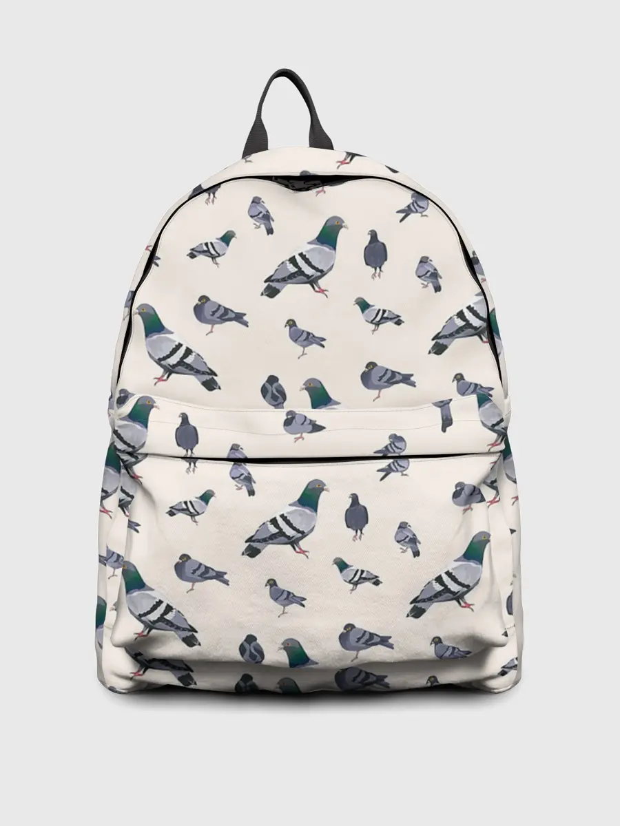 Рюкзак джинсовый / Голуби