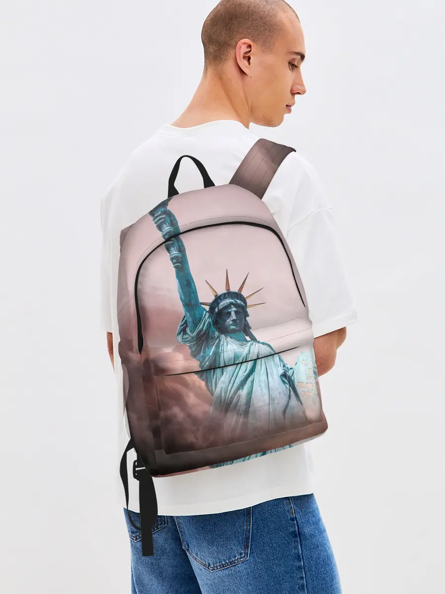 Рюкзак джинсовый / Статуя свободы
