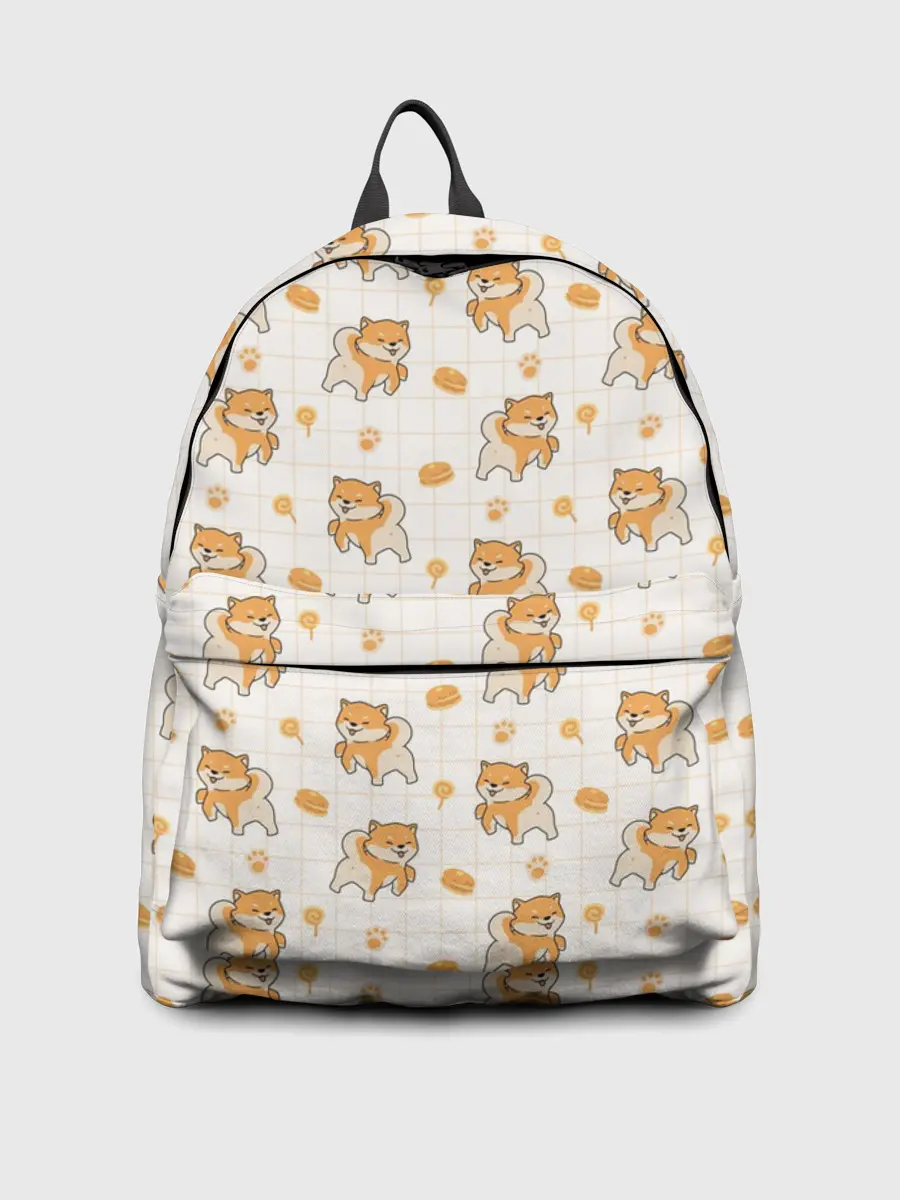 Рюкзак джинсовый / Крутая Шиба-Ину