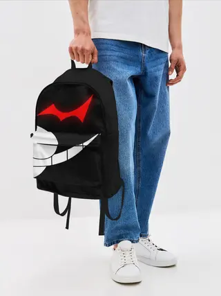 Рюкзак джинсовый / monokuma пол лица