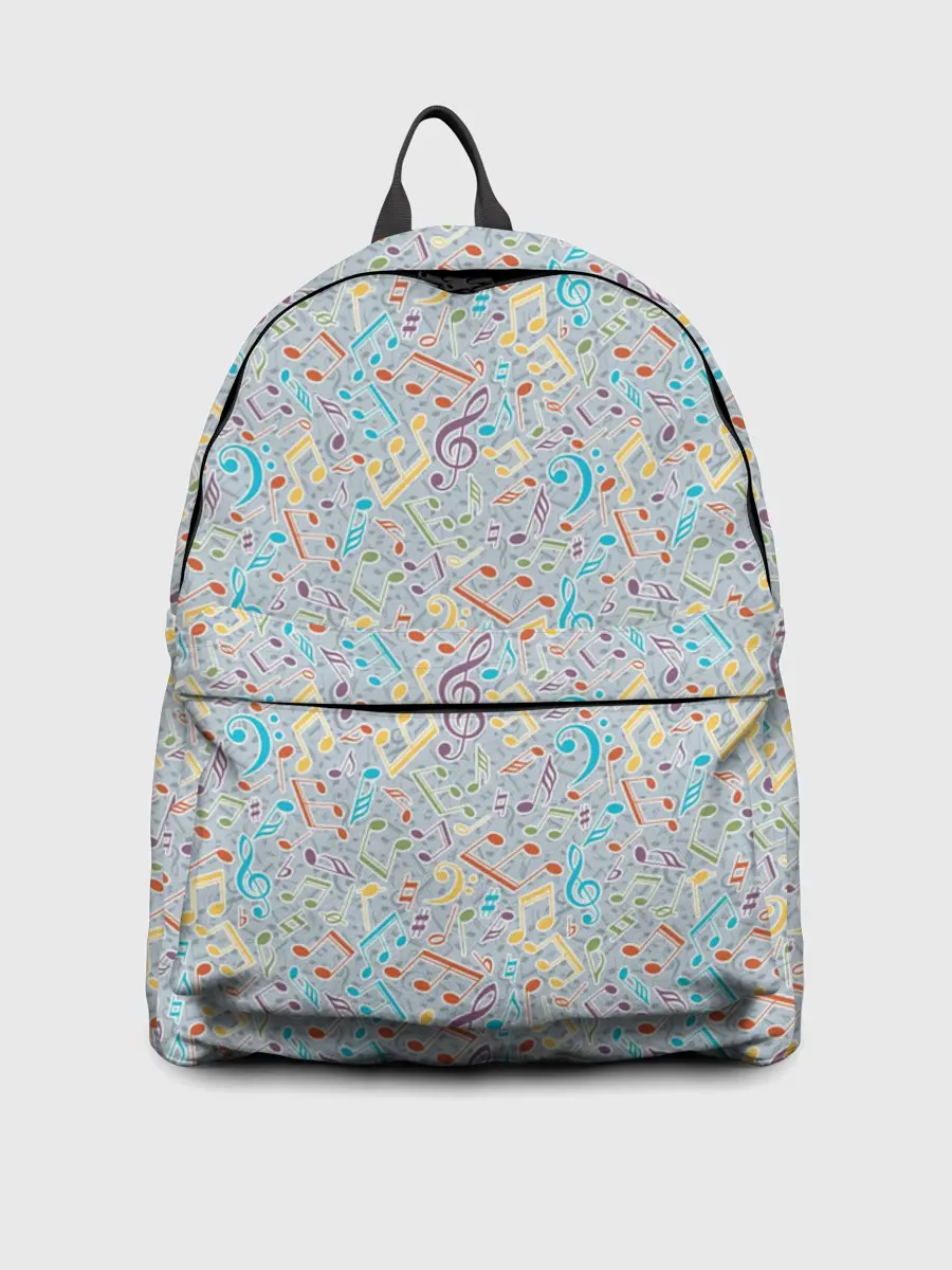 Рюкзак джинсовый / Музыкальные ноты