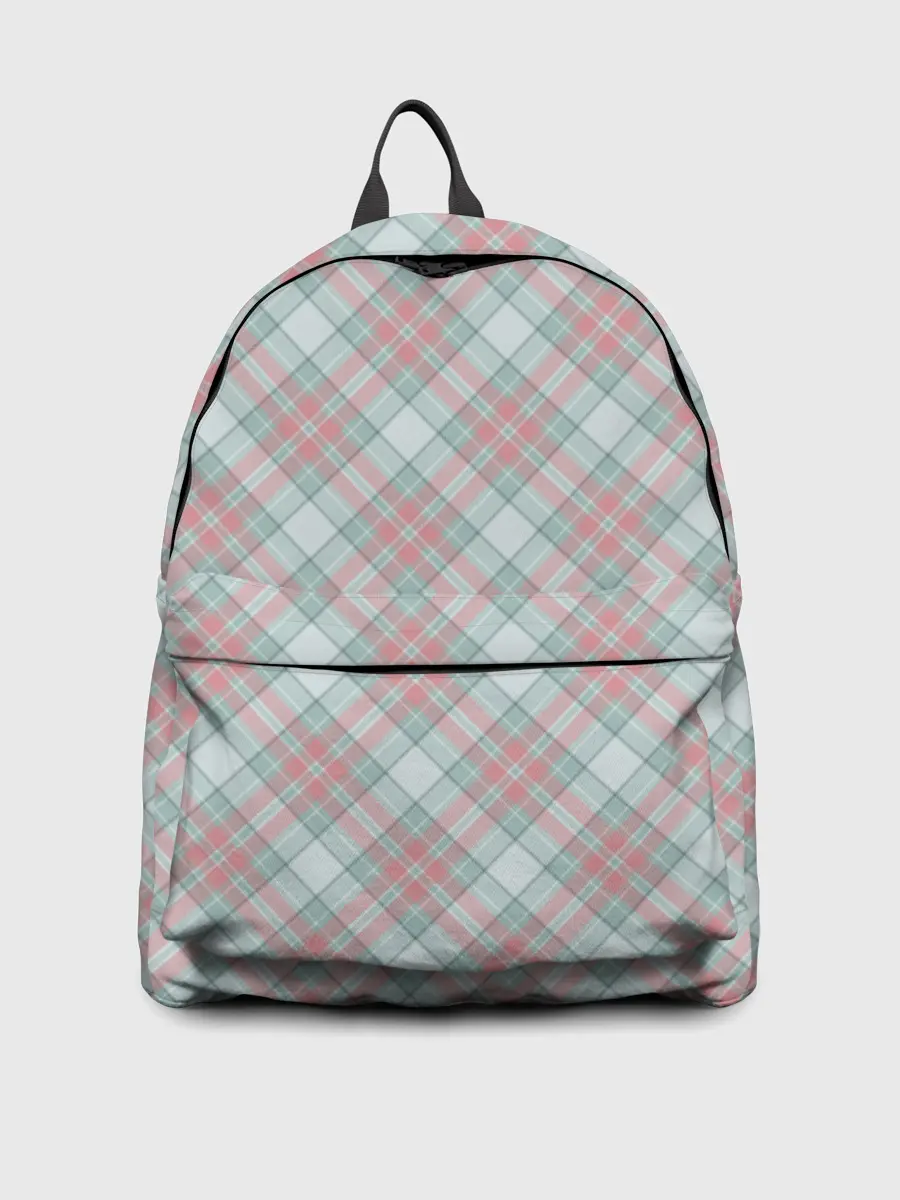 Рюкзак джинсовый / Узор в клетку