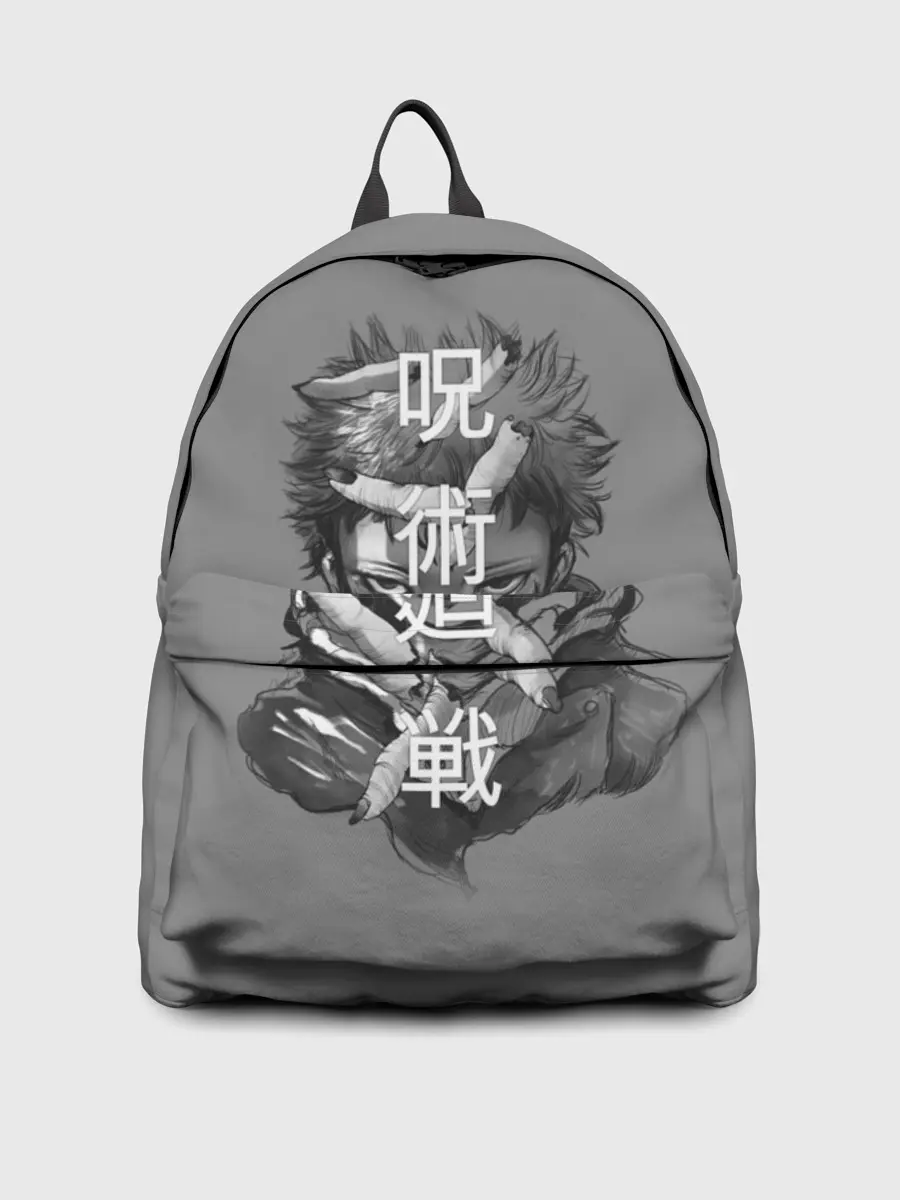 Рюкзак джинсовый / JUJUTSU KAISEN ИТАДОРИ иероглифы