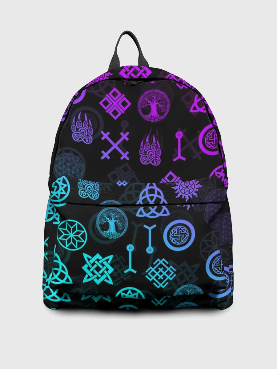 Рюкзак джинсовый / СЛАВЯНСКИЕ РУНЫ | ПАТТЕРН