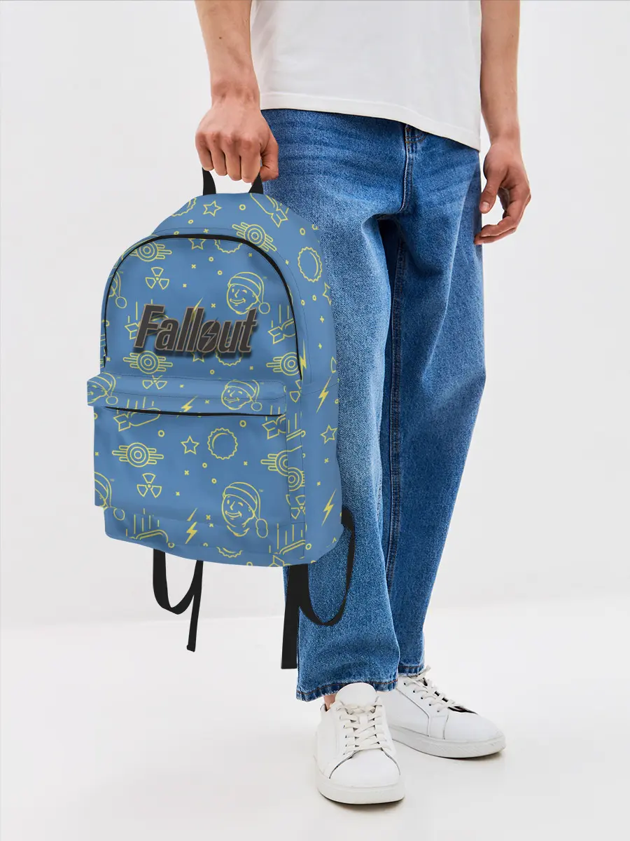Рюкзак джинсовый / Фаллаут Арт