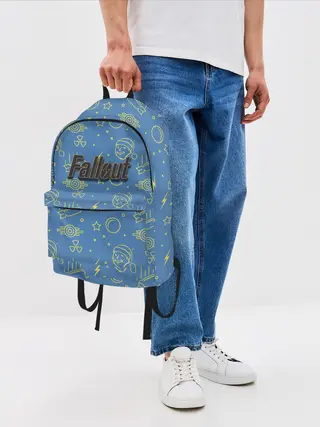 Рюкзак джинсовый / Фаллаут Арт