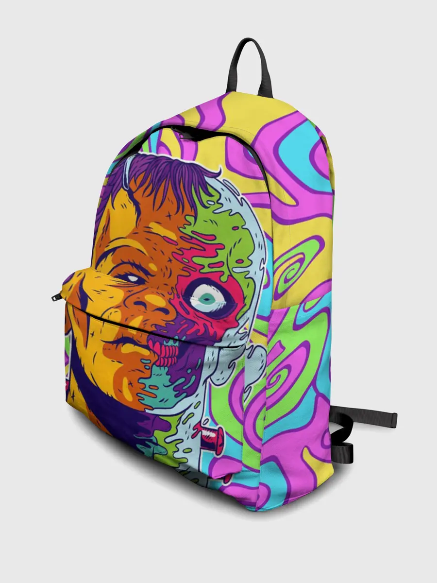 Рюкзак джинсовый / Психоделический Франкенштейн