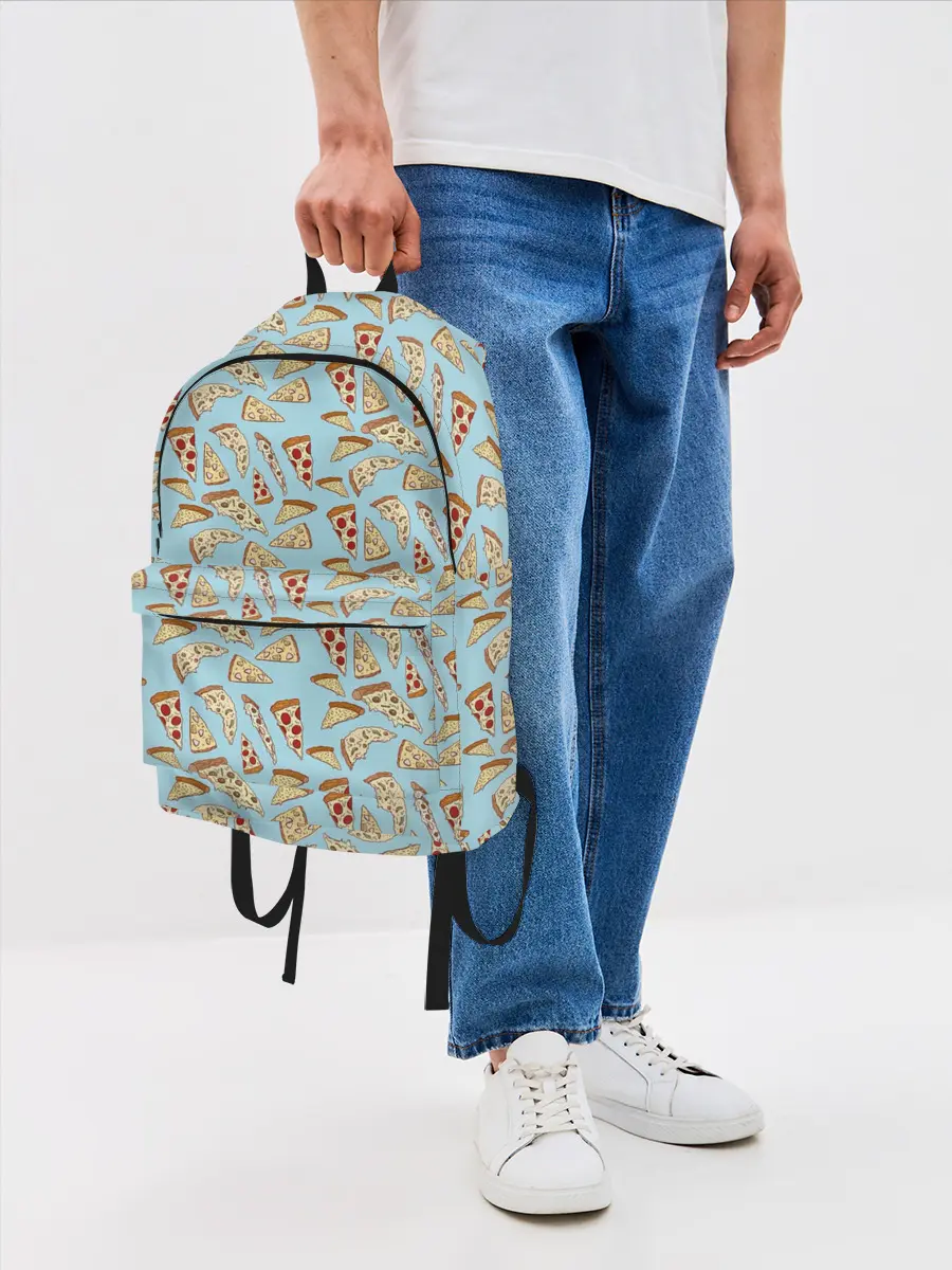 Рюкзак джинсовый / Кусочки Пиццы