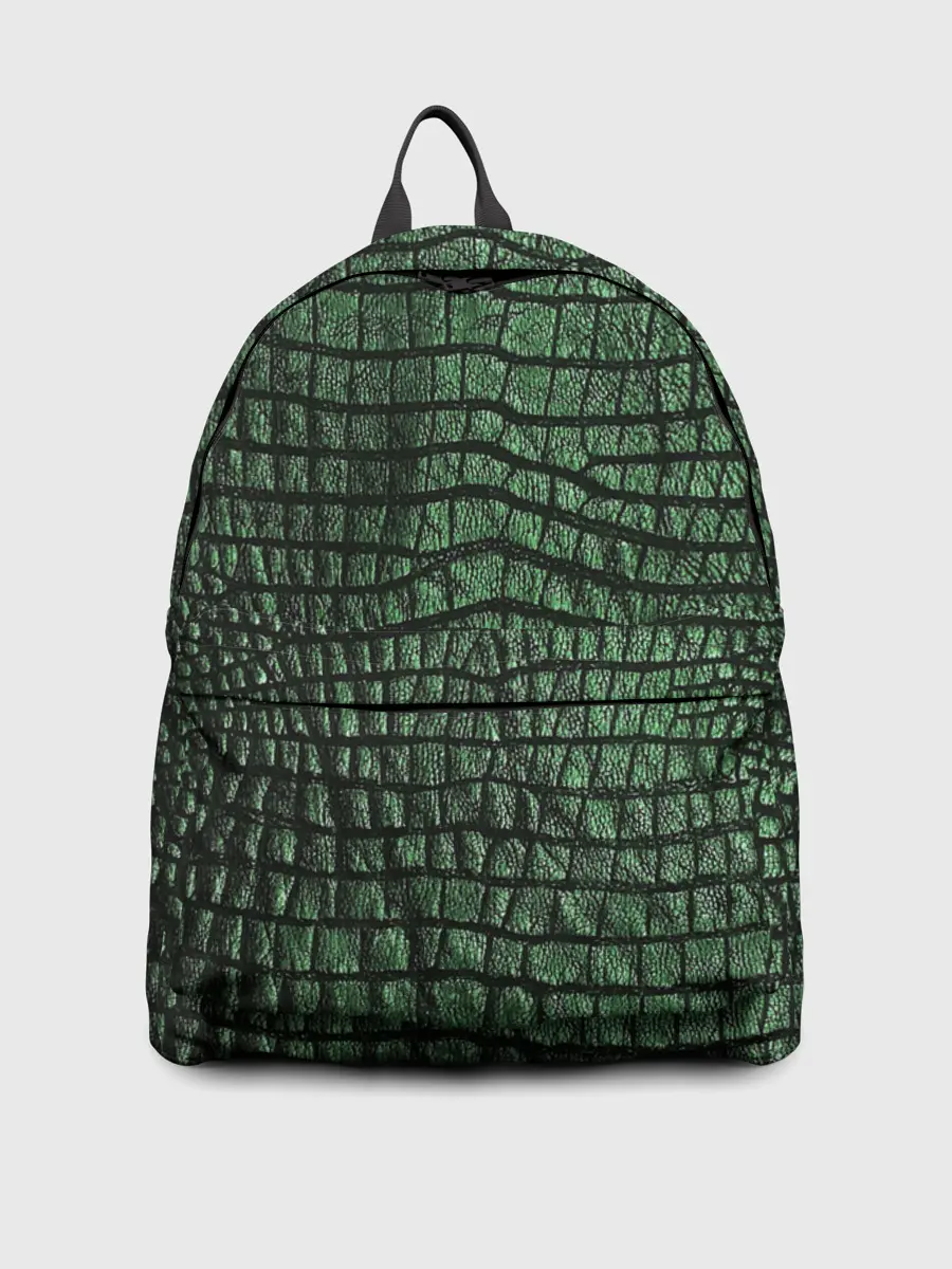 Рюкзак джинсовый / Кожа Крокодила