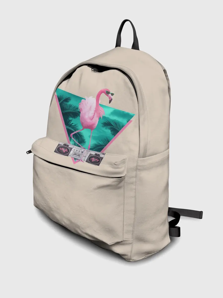 Рюкзак джинсовый / Фламинго