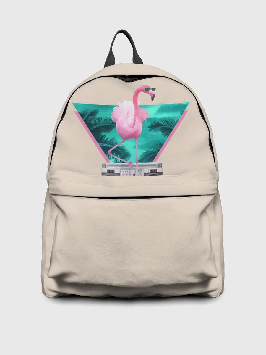 Рюкзак джинсовый / Фламинго