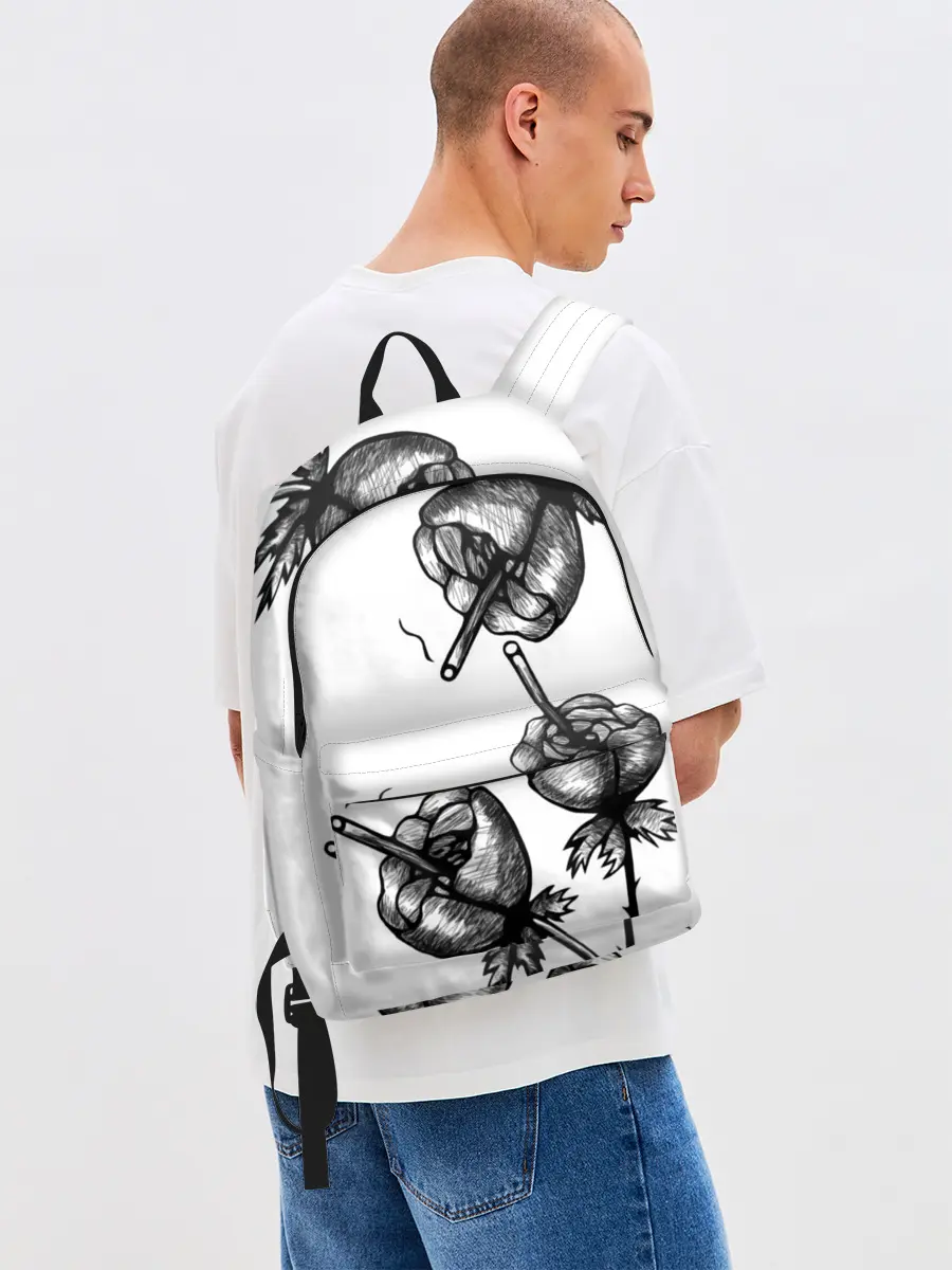 Рюкзак джинсовый / Дымящие розы