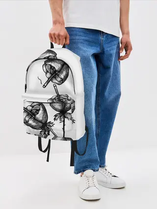 Рюкзак джинсовый / Дымящие розы