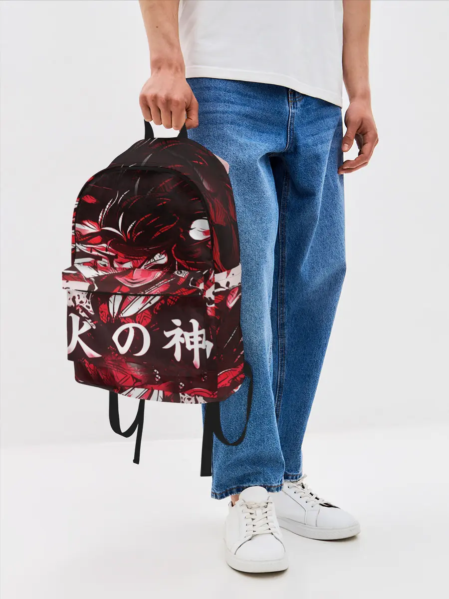 Рюкзак джинсовый / КЛИНОК РАССЕКАЮЩИЙ ДЕМОНОВ