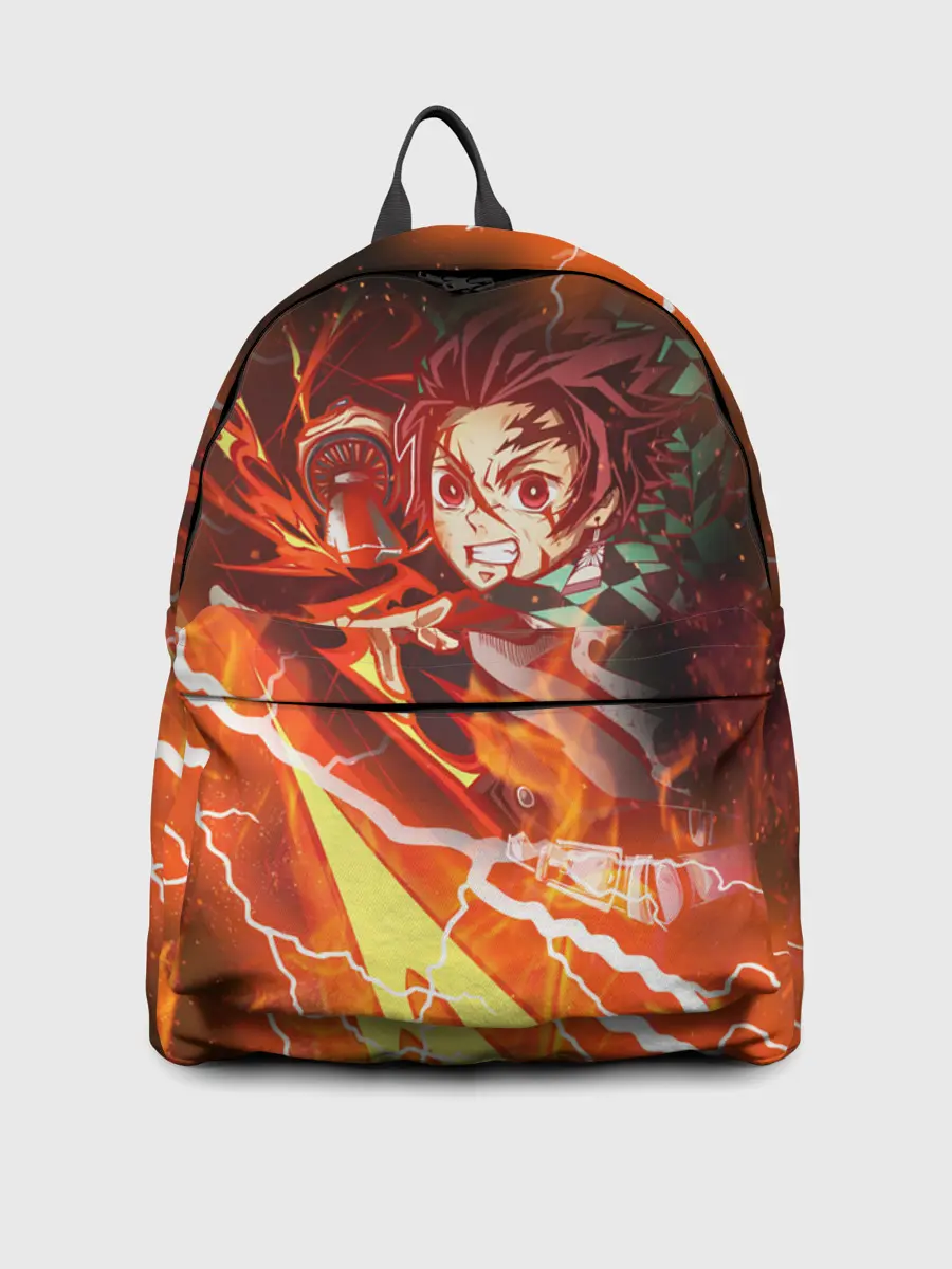 Рюкзак джинсовый / КЛИНОК РАССЕКАЮЩИЙ ДЕМОНОВ