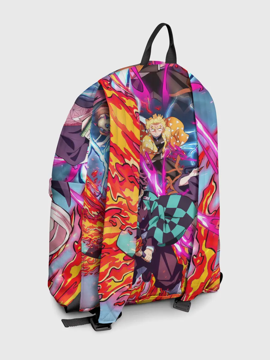 Рюкзак джинсовый / КЛИНОК РАССЕКАЮЩИЙ ДЕМОНОВ