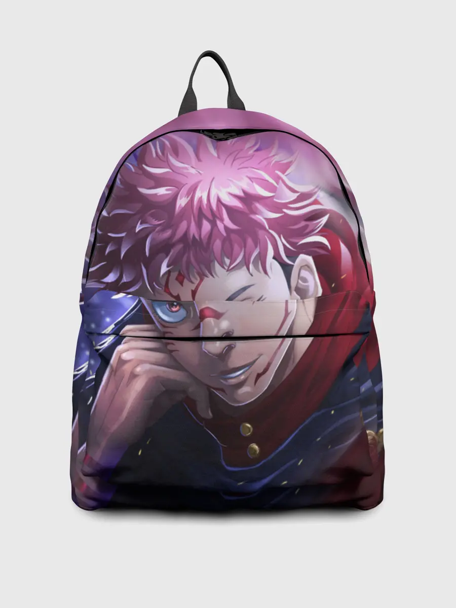 Рюкзак джинсовый / JUJUTSU KAISEN | SUKUNA вихрь