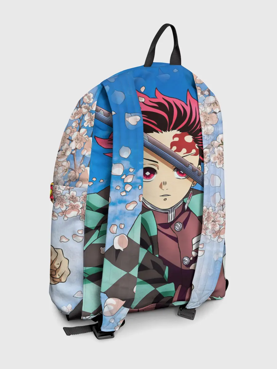 Рюкзак джинсовый / КЛИНОК РАССЕКАЮЩИЙ ДЕМОНОВ