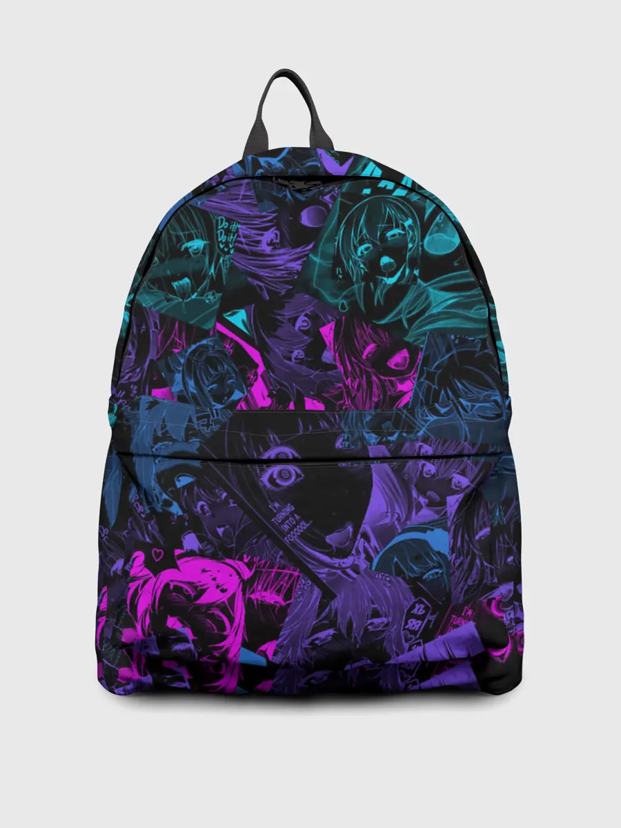 Рюкзак джинсовый / Neon Ahegao