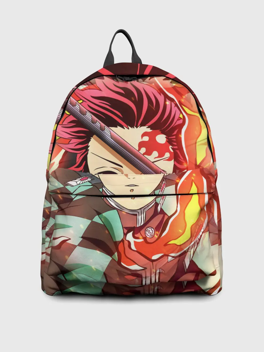 Рюкзак джинсовый / КЛИНОК РАССЕКАЮЩИЙ ДЕМОНОВ