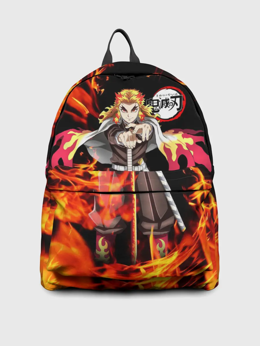 Рюкзак джинсовый / КЛИНОК РАССЕКАЮЩИЙ ДЕМОНОВ