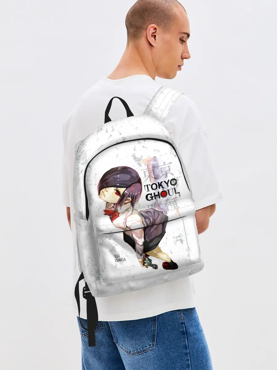 Рюкзак джинсовый / Тоука Киришима в школьной форме