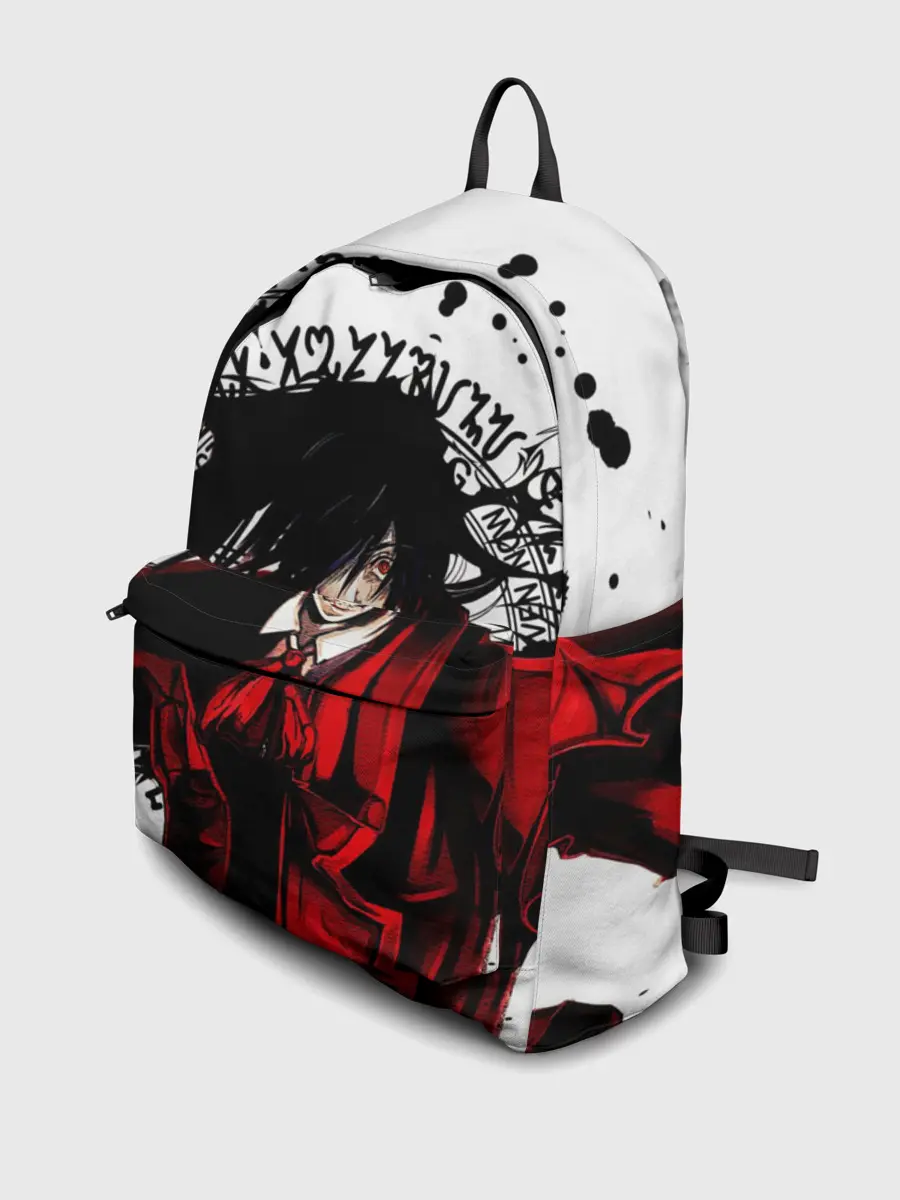 Рюкзак джинсовый / Алукард на белом фоне