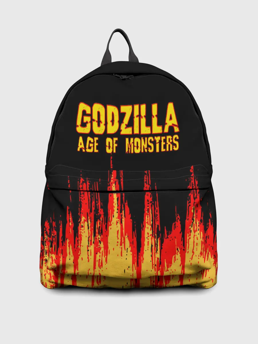 Рюкзак джинсовый / годзилла