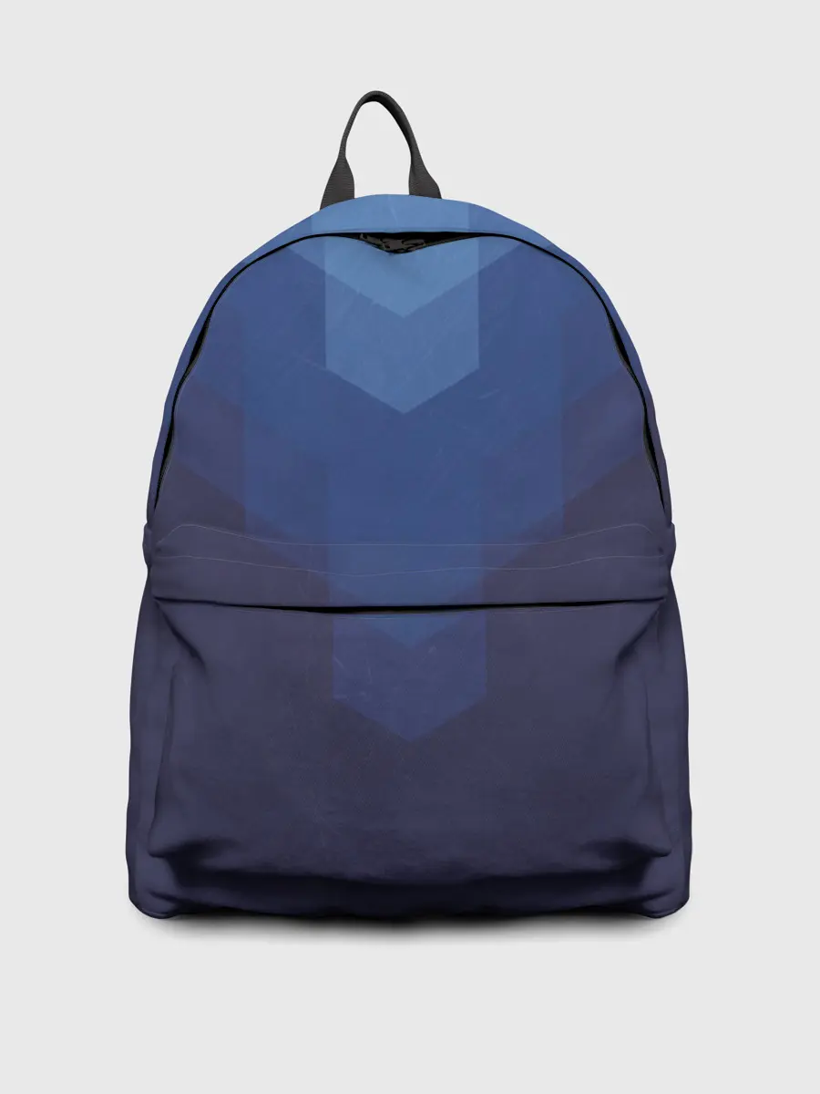 Рюкзак джинсовый / Сине-черная Геометрия Линий
