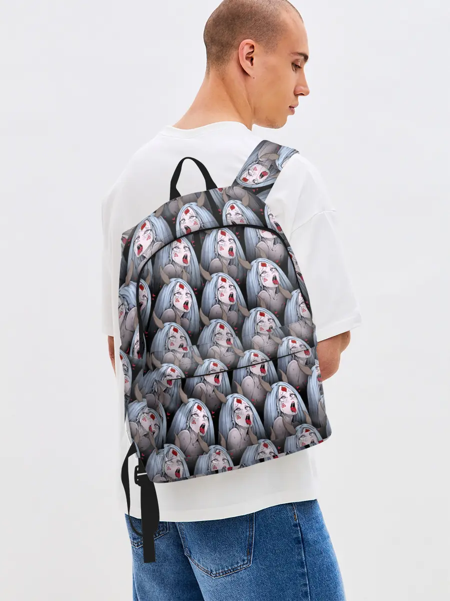 Рюкзак джинсовый / Kaguya Ahegao