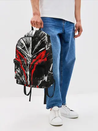 Рюкзак джинсовый / BERSERK mask