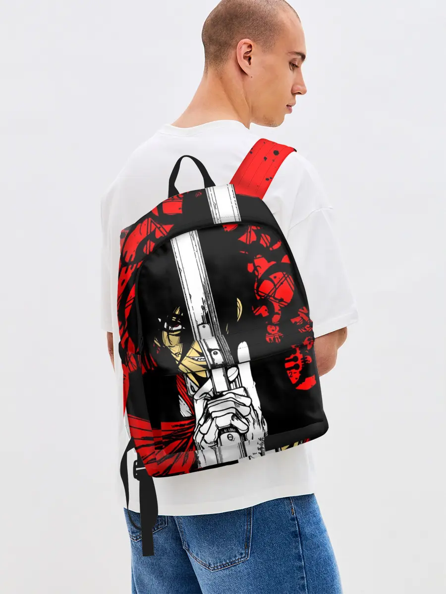 Рюкзак джинсовый / Алукард - Хеллсинг