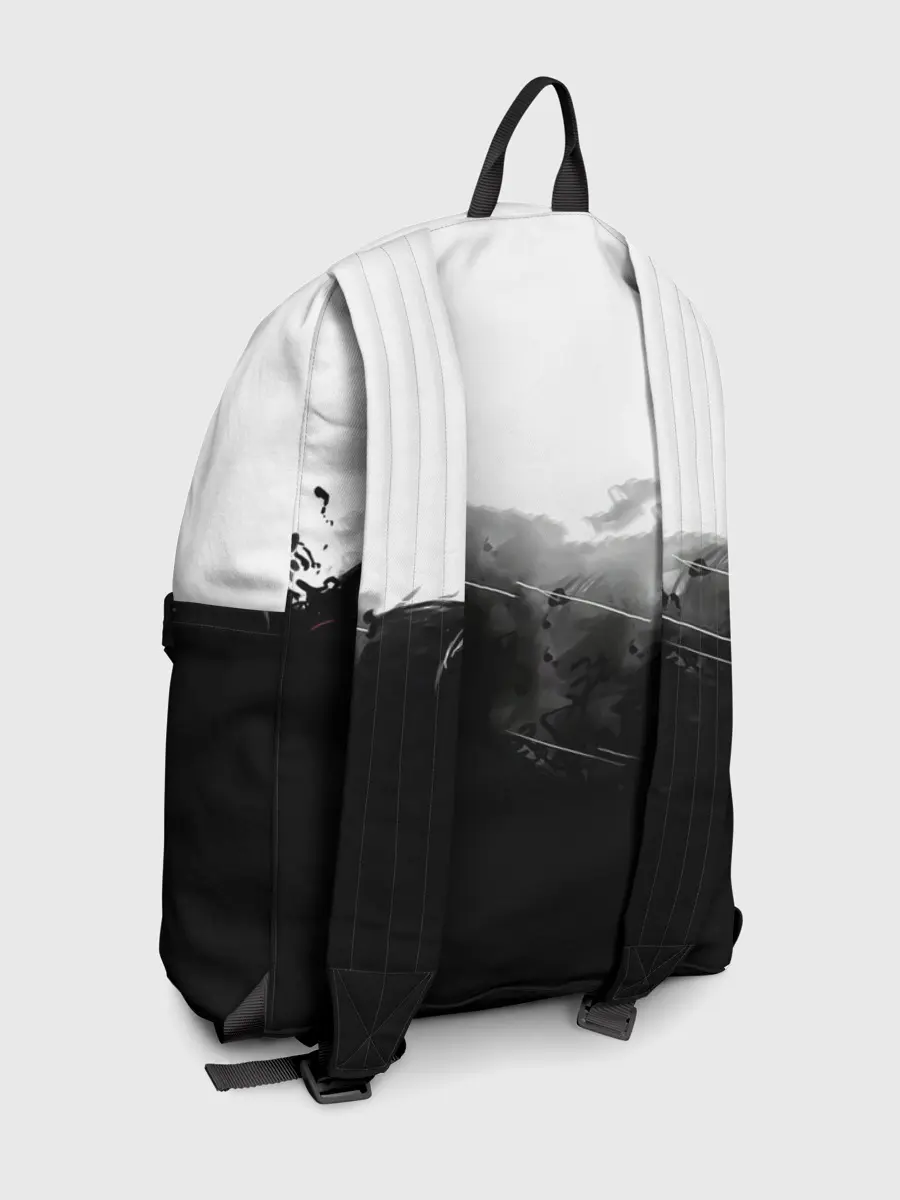 Рюкзак джинсовый / Канеки Кен черно-белый