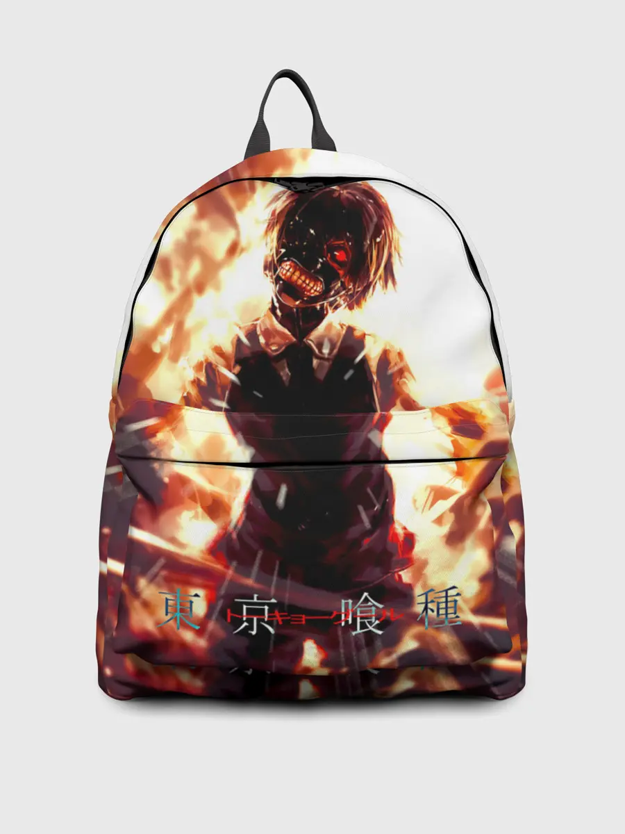 Рюкзак джинсовый / Канеки Кен в огне