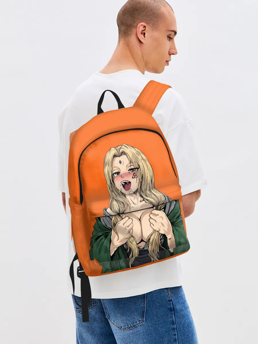 Рюкзак джинсовый / Ahegao Цунаде