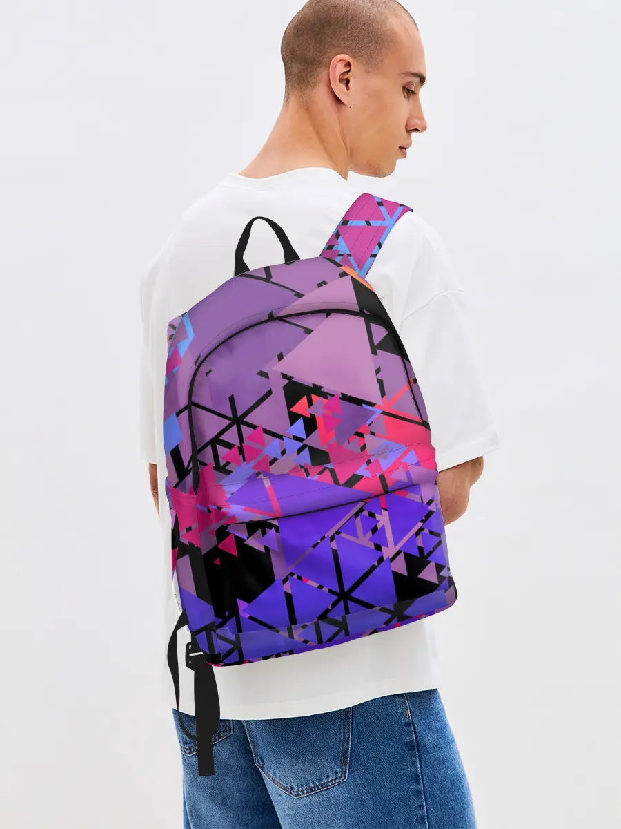 Рюкзак джинсовый / Треугольники