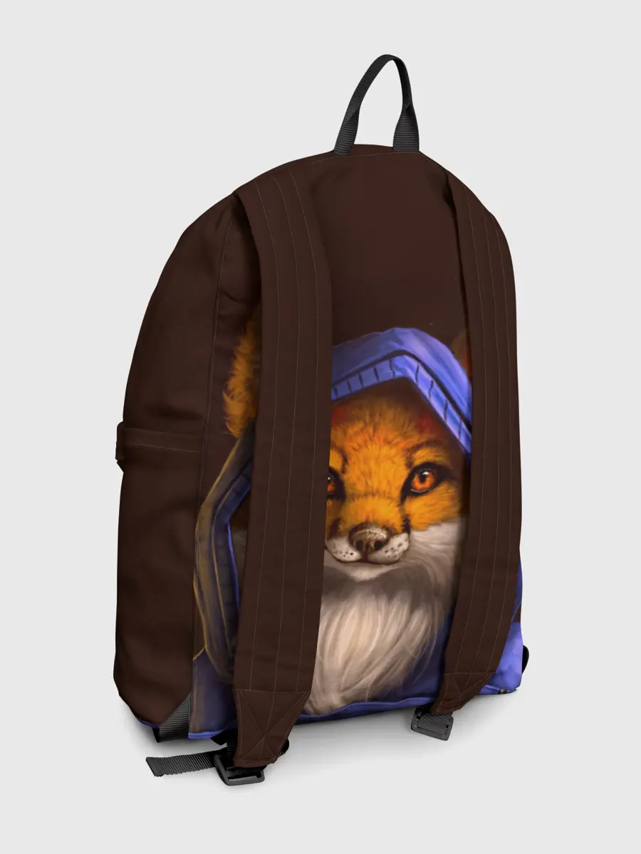 Рюкзак джинсовый / Лисенок в капюшоне