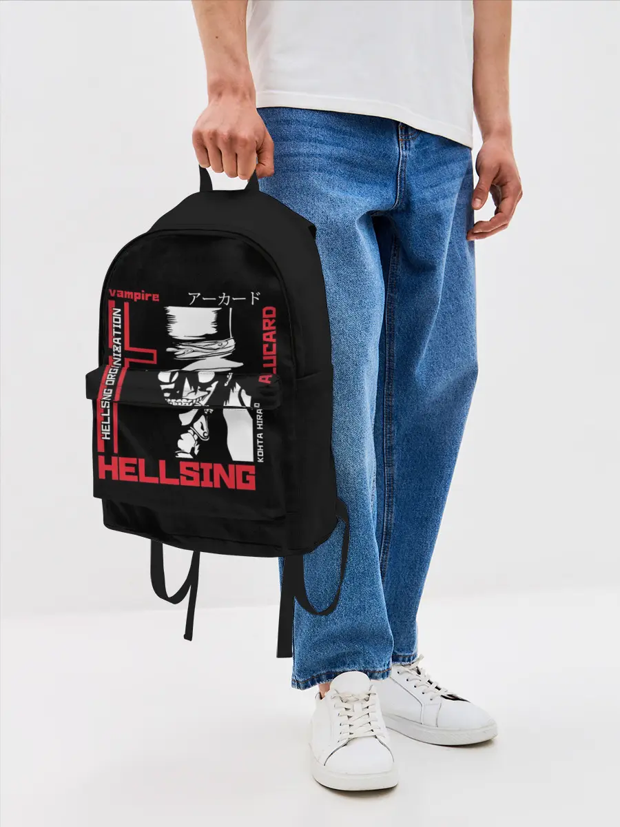 Рюкзак джинсовый / Алукард в квадрате