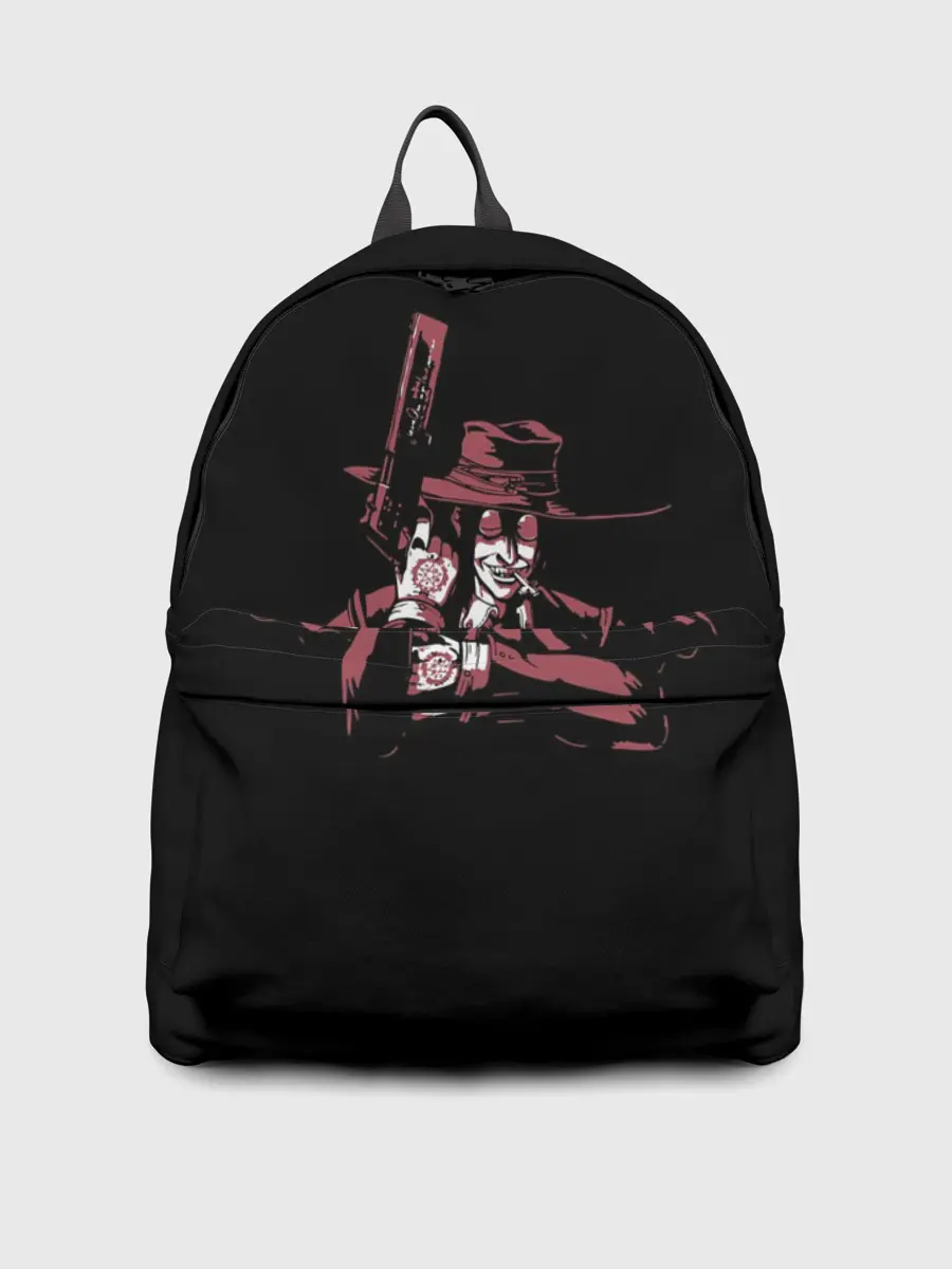 Рюкзак джинсовый / Алукард с пистолетом