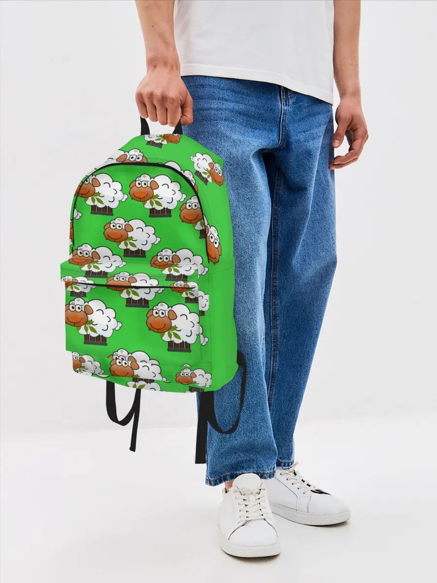 Рюкзак джинсовый / Овцы