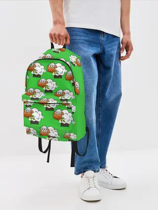 Рюкзак джинсовый / Овцы