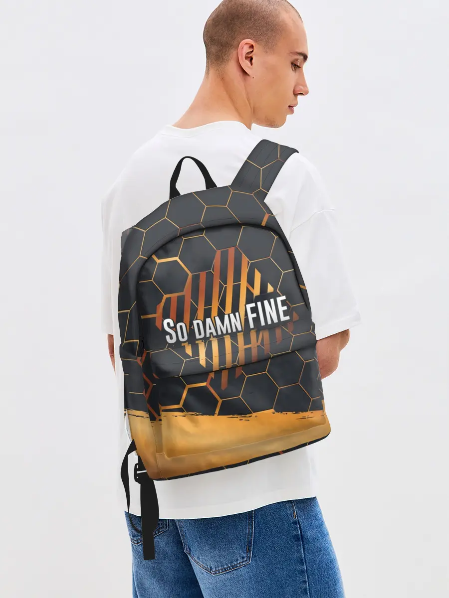 Рюкзак джинсовый / So damn FINE | Neon Steel