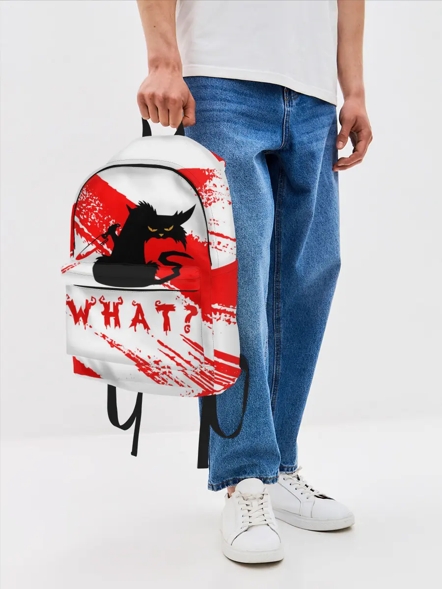 Рюкзак джинсовый / What cat? / Какой кот?