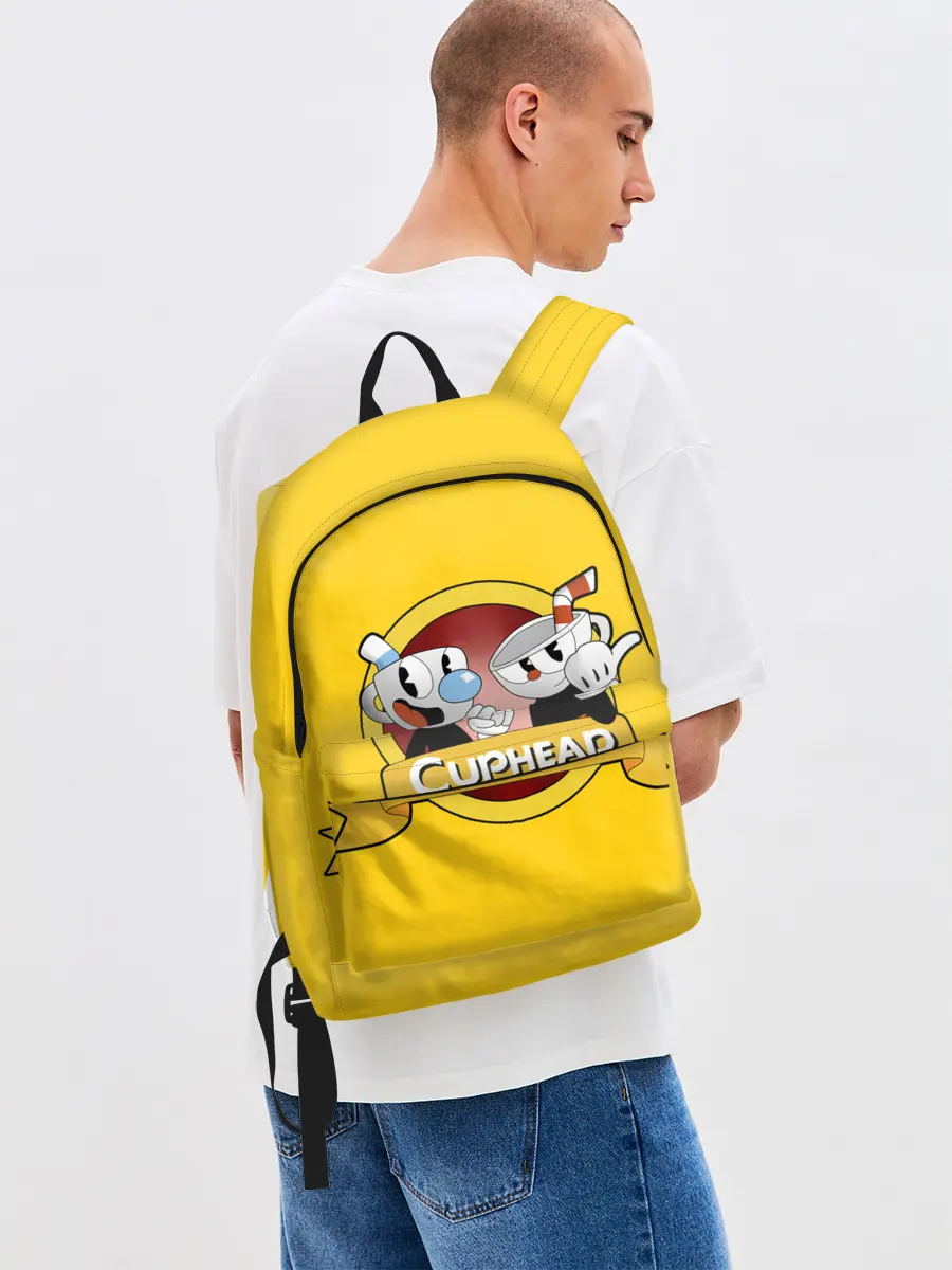 Рюкзак джинсовый / CUPHEAD / КАПХЕД.